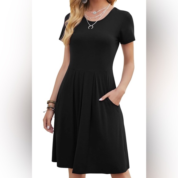 DouBCQ Flowy Pleated Dress With Pockets Sz 2X - Picture 1 of 16
